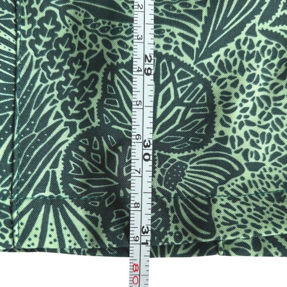 RIPSKIRT HAWAII Women's M Green Botanical Print Wrap Skirt Velcro Closure Pocket - Picture 12 of 12